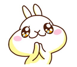 Rabbits that love meat sticker #13843543