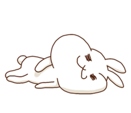 Rabbits that love meat sticker #13843546