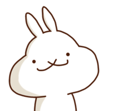 Rabbits that love meat sticker #13843547