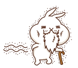Rabbits that love meat sticker #13843548