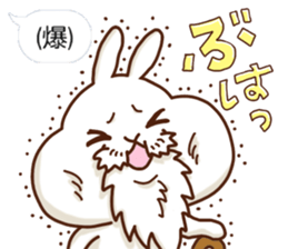 Rabbits that love meat sticker #13843549