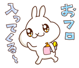 Rabbits that love meat sticker #13843561
