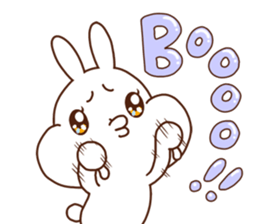 Rabbits that love meat sticker #13843562