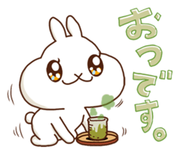 Rabbits that love meat sticker #13843564