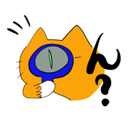 Cat & frog 11 sticker #13843875