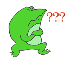 Cat & frog 11 sticker #13843883