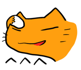 Cat & frog 11 sticker #13843891