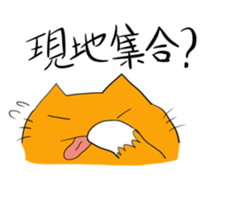 Cat & frog 11 sticker #13843892