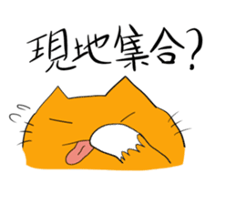 Cat & frog 11 sticker #13843892