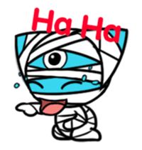 Three eyes cat of the Mumai sticker #13844993