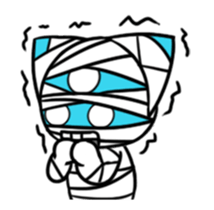 Three eyes cat of the Mumai sticker #13845001