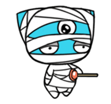 Three eyes cat of the Mumai sticker #13845002