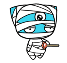 Three eyes cat of the Mumai sticker #13845002