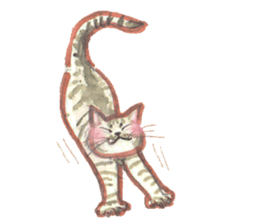 watercolor Cats sticker #13845056