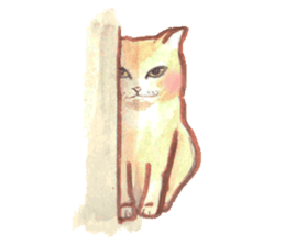 watercolor Cats sticker #13845068
