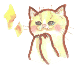 watercolor Cats sticker #13845072