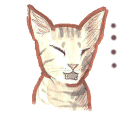 watercolor Cats sticker #13845076