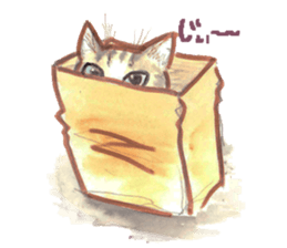 watercolor Cats sticker #13845084