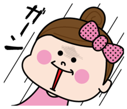 Sticker for frequently used girls sticker #13845221
