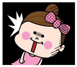 Sticker for frequently used girls sticker #13845228