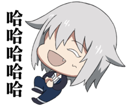 Alo and his demon Vincent sticker #13845431