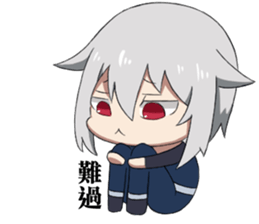 Alo and his demon Vincent sticker #13845440