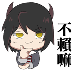 Alo and his demon Vincent sticker #13845442