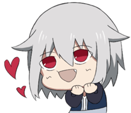 Alo and his demon Vincent sticker #13845445