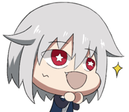 Alo and his demon Vincent sticker #13845454