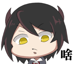 Alo and his demon Vincent sticker #13845458