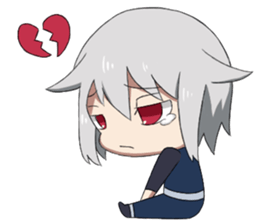 Alo and his demon Vincent sticker #13845459