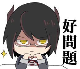 Alo and his demon Vincent sticker #13845466