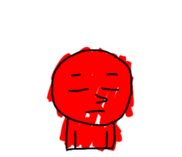 Red Color Man!! sticker #13845504