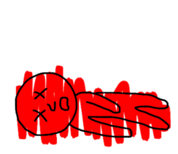 Red Color Man!! sticker #13845517