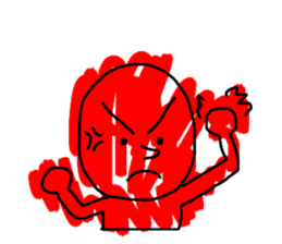 Red Color Man!! sticker #13845527