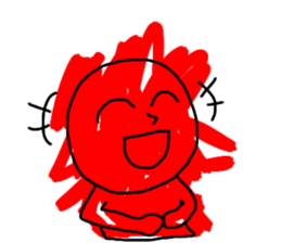 Red Color Man!! sticker #13845529