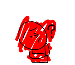 Red Color Man!! sticker #13845532