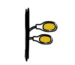 street light on Route19 sticker #13845631