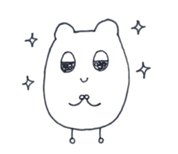 A little gloomy hamster sticker #13845744