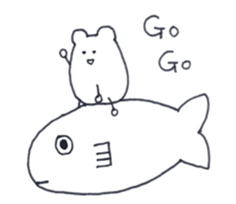 A little gloomy hamster sticker #13845745