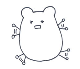 A little gloomy hamster sticker #13845746