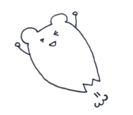 A little gloomy hamster sticker #13845762