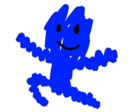 BLUE MAN!!! sticker #13846374