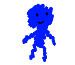 BLUE MAN!!! sticker #13846377