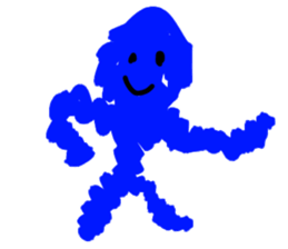 BLUE MAN!!! sticker #13846378