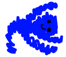 BLUE MAN!!! sticker #13846380