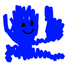 BLUE MAN!!! sticker #13846381