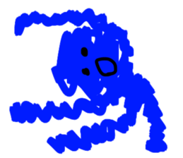 BLUE MAN!!! sticker #13846382