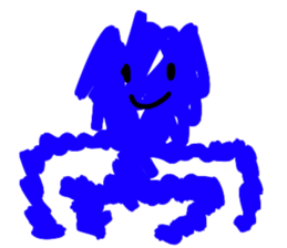 BLUE MAN!!! sticker #13846386