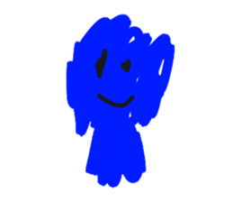 BLUE MAN!!! sticker #13846387